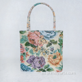 Bolso de mujer tejido teñido en hilo floral bohemio